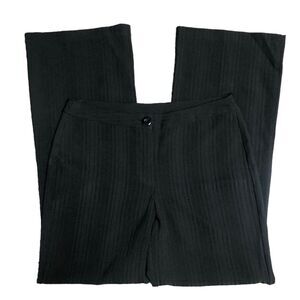 My Michelle Dark Black Striped Trousers Size 11/12 P195